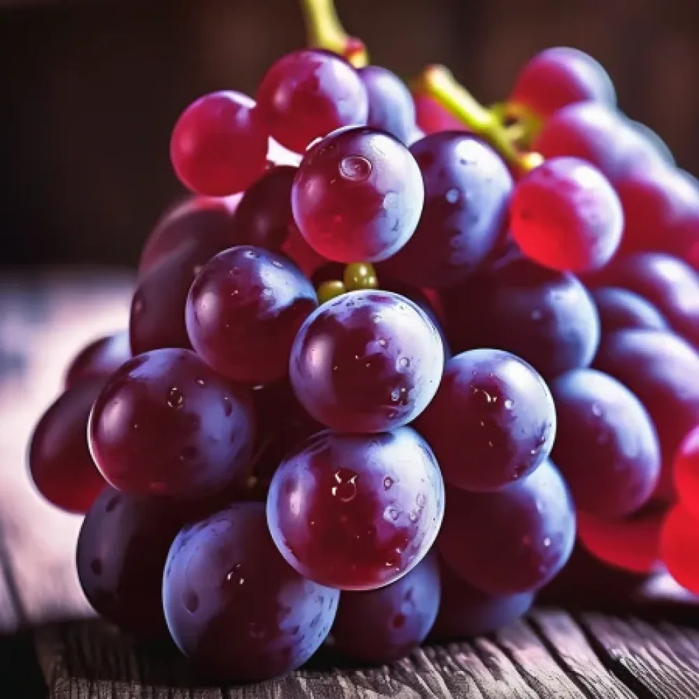 Viță-de-vie soiul Rubin regal - soi de struguri fără semințe - cu maturare târzie
