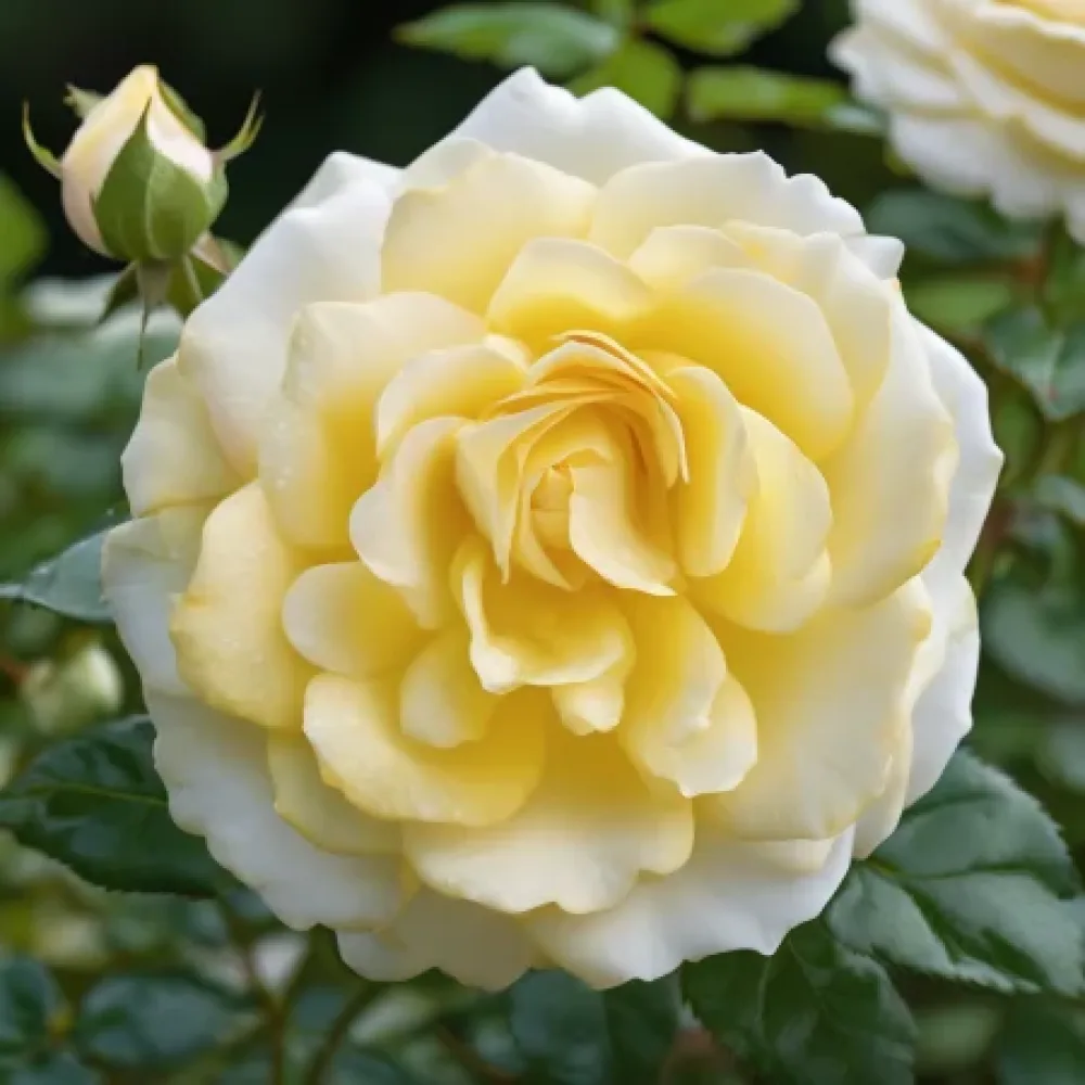 Trandafir Pompon Alb de Nuntă - cu rădăcină nudă