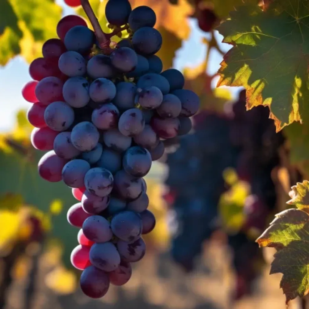 Viță de vie soiul Mavrud, struguri roșii de vin - cu coacere târzie